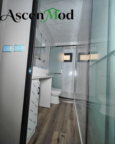 40ft High Ceiling Foldable House  Spacious Three-Bedroom Prefab Container Home ASCEN MOD 