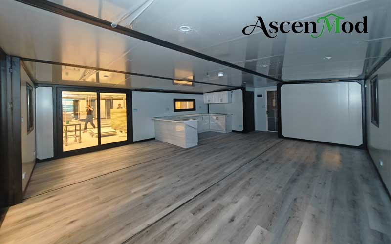 40ft Double-Wing Foldable House Luxury Expandable Container Home with Modern Comfort ASCEN MOD
