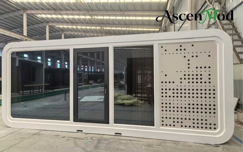 20ft Apple Cabin Modern Prefab Cabin for Airbnb, Office & Resort Applications ASCEN MOD